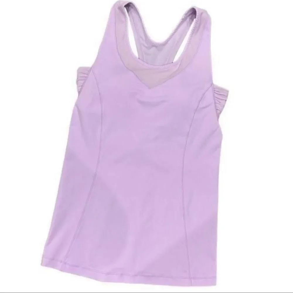 Lululemon tone it tank top pretty purple size 6